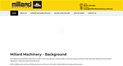 Desktop Screenshot of millardmachinery.com.au